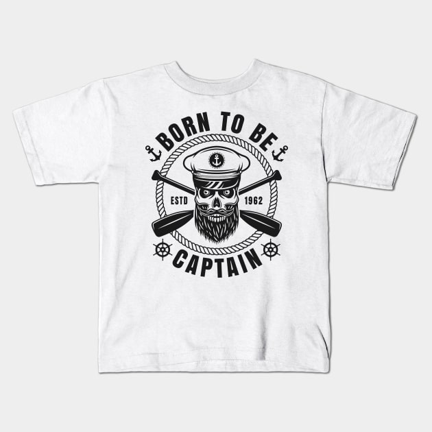 Born to be captain Kids T-Shirt by p308nx